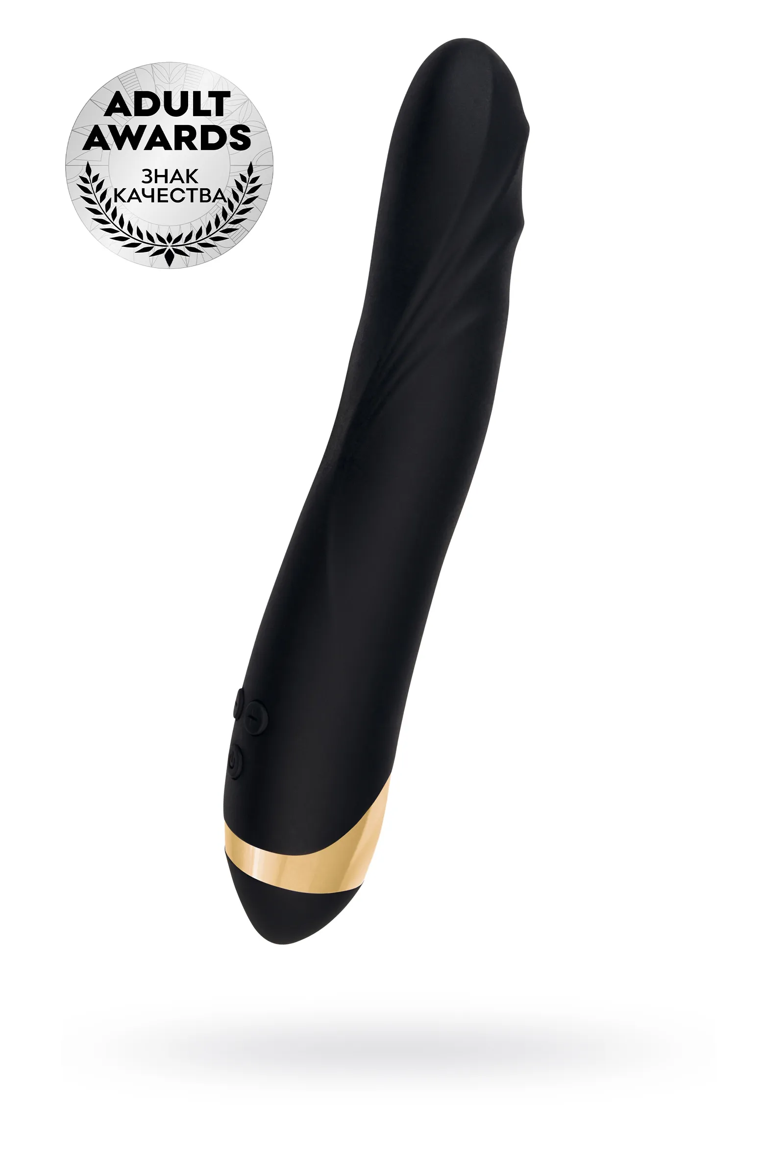 Вибратор  WANAME D-SPLASH STORM, силикон, черный, 22,5 см