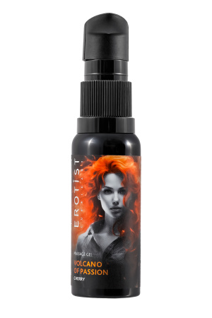 Гель Erotist с эффектом вибрации VOLCANO OF PASSION: CHERRY (со вкусом вишни), 25 мл