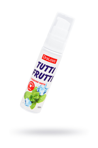 Гель съедобный  TUTTI-FRUTTI для орального секса со вкусом сладкой мяты 30г.