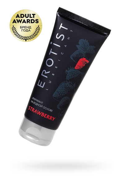 Лубрикант на водной основе STRAWBERRY, Erotist Lubricants  100мл