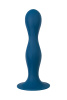 Фаллоимитатор Satisfyer Double Ball-R, силикон, синий, 16,5 см