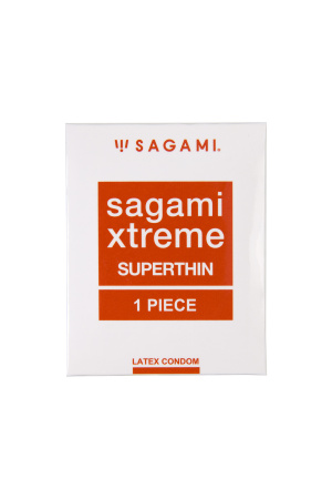 Презервативы Sagami, Superthin, латекс, 18,5 см, 5,2 см, 1 шт.